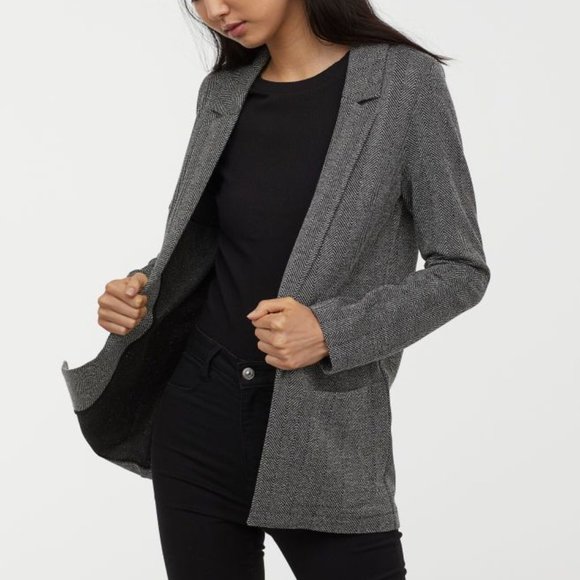 longline open front blazer